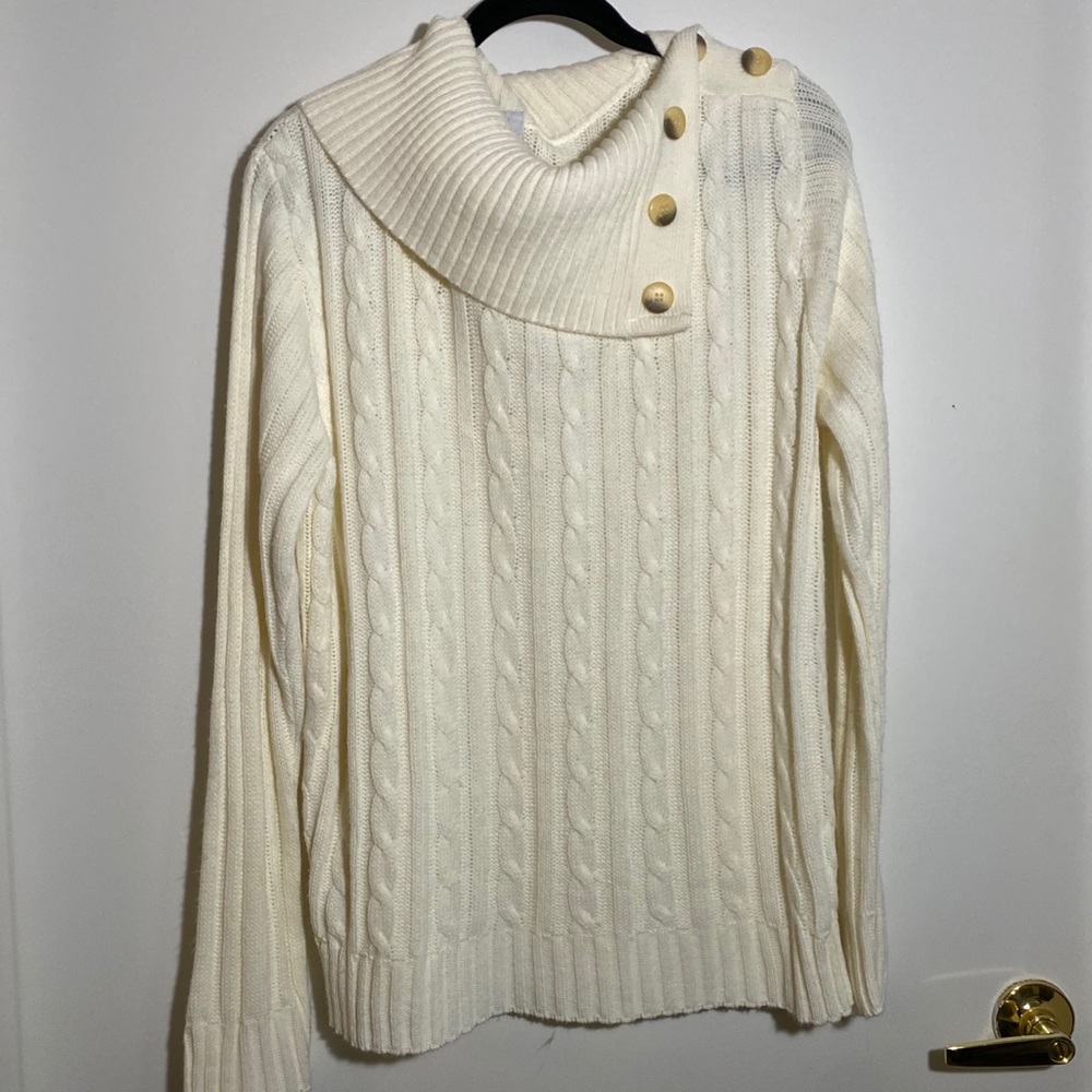 A1❄️BFA Classic cable knit sweater XL